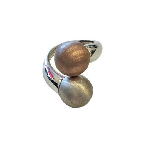 Sterling Silver Stacked Ball Ring