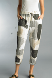 Abstract Linen Pants