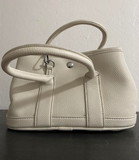 White Small Leather Handbag