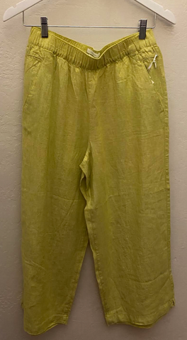 Linen Pants - Lime