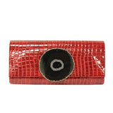 Small Croc Embossed Clutch