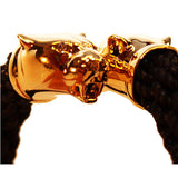 Gold Woven Panther Bracelet