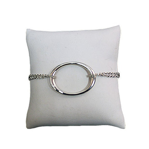Silver Hoop Bracelet
