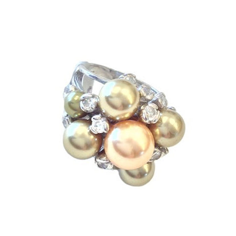 Pearl and Sterling silver Bunch Ring