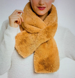 Faux Fur Scarf (Available in Cheetah, Honey, or Black)
