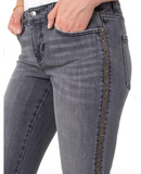 Crop Jeans With Trim