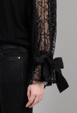 Lace Sleeved Sweater